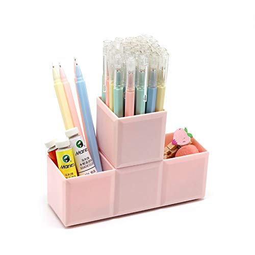 ROLTIN 1 Pc Pen Pencil Holder Container Desk Multifunction Mini Desktop Dustbin Vase Pot Makeup Brush Holders Home Office Stationery