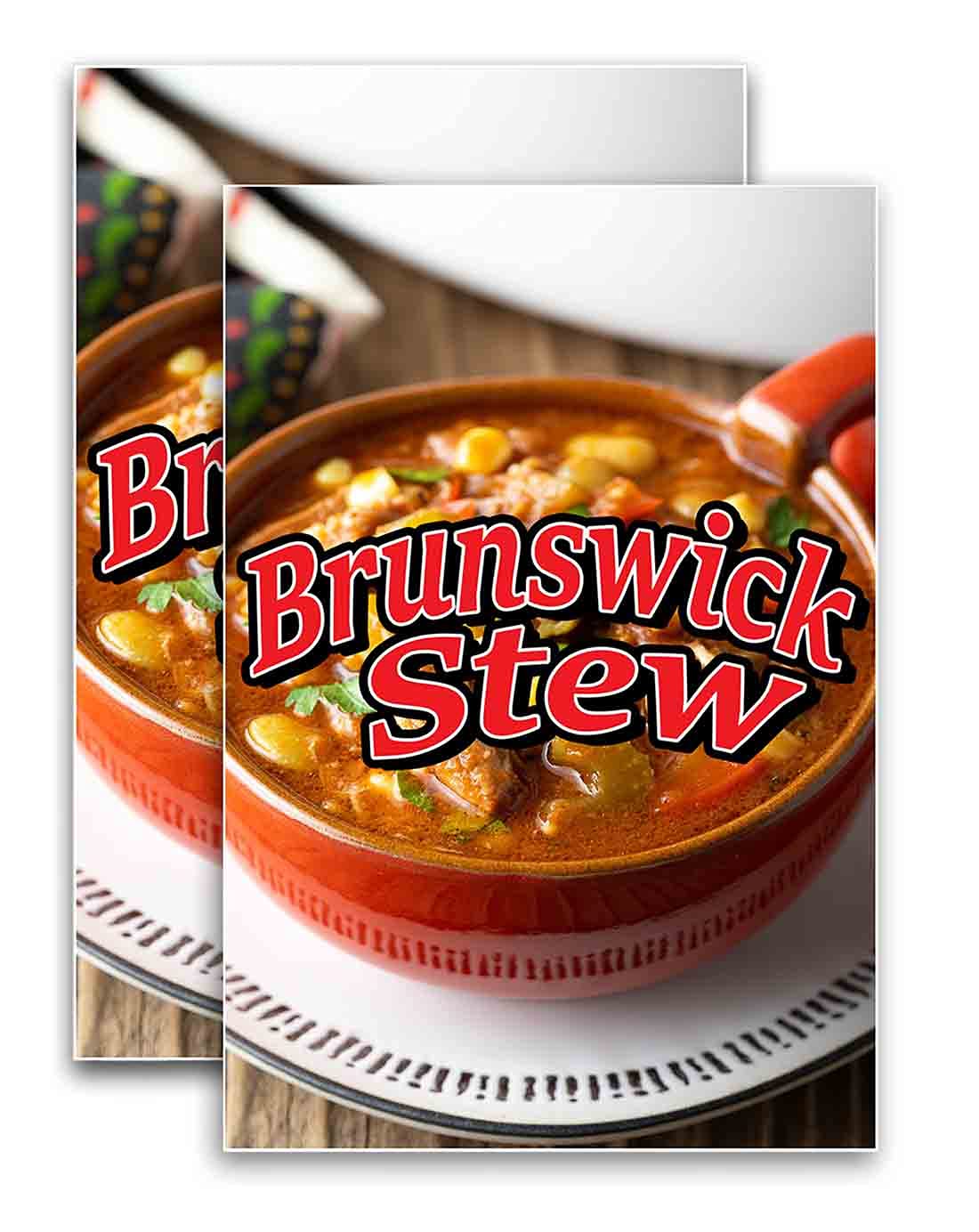 Brunswick Stew (24" X 36") Vinyl Decal Only (Pack of 2) |Sign|Sticker|Poster