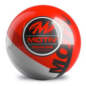 on the ball bowling motiv velocity spare bowling ball - red/grey 15lbs