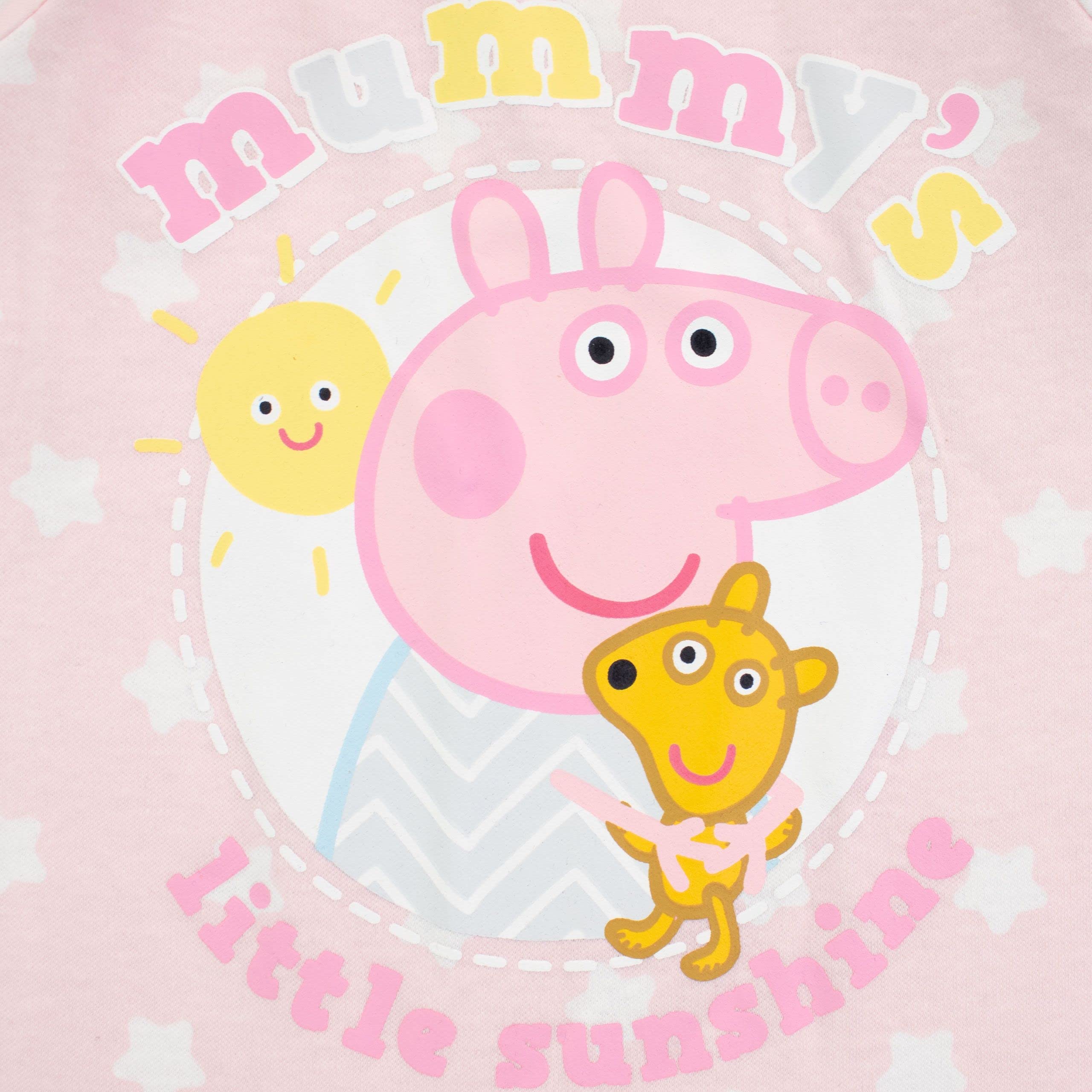 Peppa Pig Baby Girls Footies Pink 3-6 M