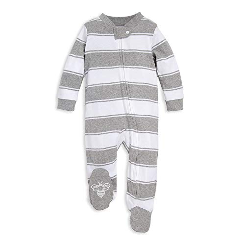 Burt's Bees Baby Sleep and Play PJs, 100% Organic Cotton One-Piece Zip Front Romper Jumpsuit Pajamas