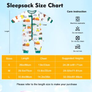 MOEMOE BABY Toddler Sleeping Sack, Cotton Sleep Sack with Feet, 2.5 Tog Wearable Blanket Baby, Winter Sleep Sack with Legs for Baby Boys and Girls