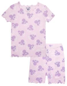 vaenait baby toddler kids girls sleepwear pajamas 2pcs set shirring love full m