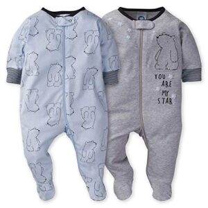 gerber baby boys 2-pack sleep 'n play hello bear 6-9 months