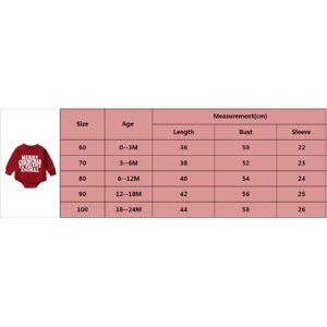 Kodaruber Infant Baby Girl Boy Christmas Outfit Letter Print Sweatshirt Romper Newborn Long Sleeve Onesie Fall Winter Clothes(Wine Red,6-12 Months)