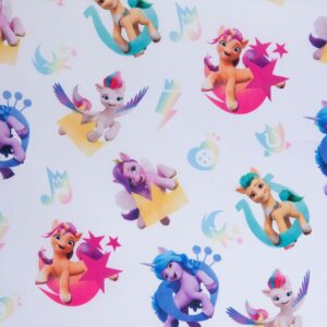 My Little Pony 4 Piece Toddler Bedding Set - includes Quilted Comforter, Fitted Sheet, Top Sheet, and Pillow Case Character Design for Toddler Bed