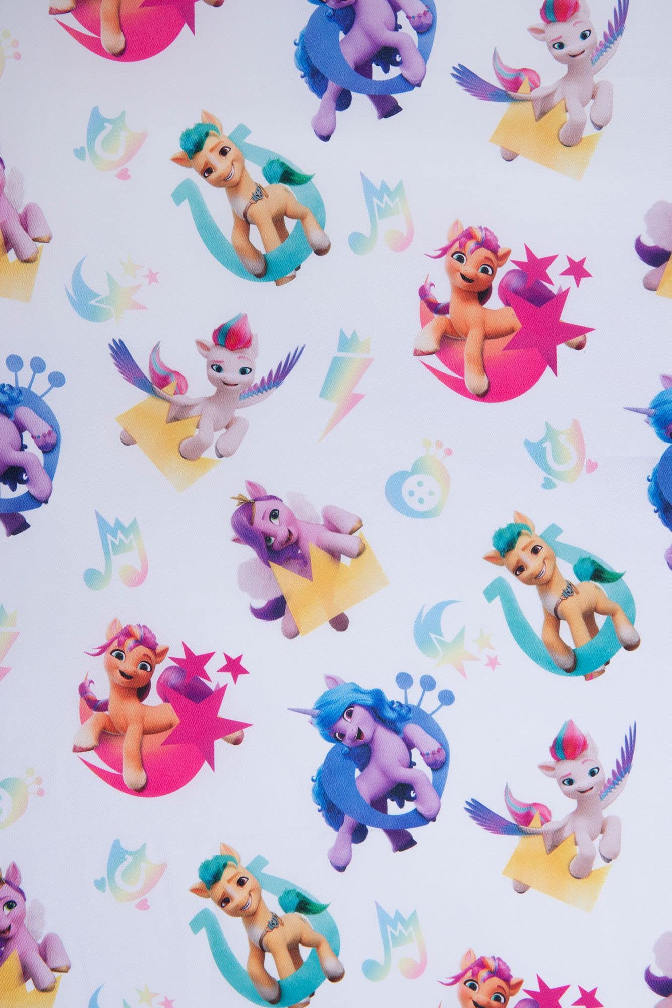 My Little Pony 4 Piece Toddler Bedding Set - includes Quilted Comforter, Fitted Sheet, Top Sheet, and Pillow Case Character Design for Toddler Bed