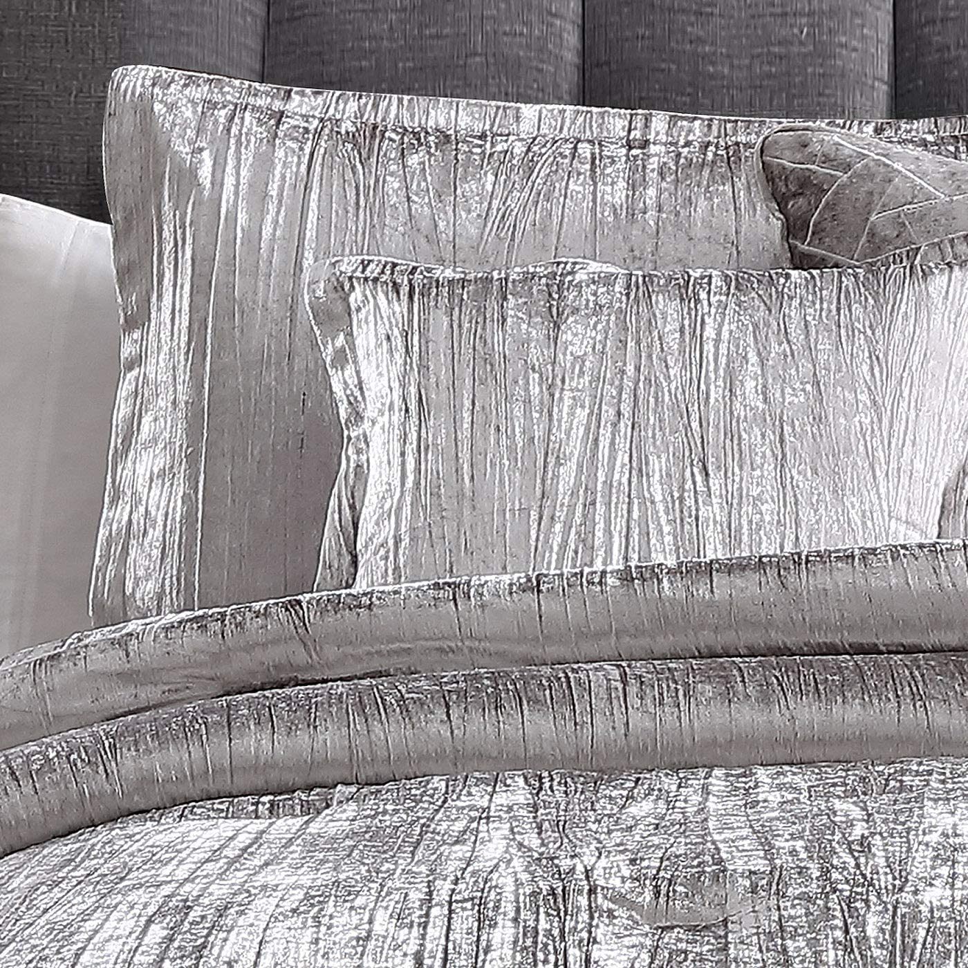 Riverbrook Home Turin Comforter Set, Queen, Silver, 7-Piece Set