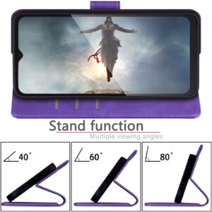 SUANPOT for Samsung Galaxy A54 5G Wallet case with RFID Blocking Credit Card Holder,Flip Book PU Leather Protective Cover Women Men for Samsung A54 Phone case Purple