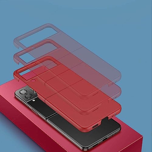 HANASE Solid Phone Case for Samsung Galaxy Z Flip 4 ZFlip4 Flip4 Case Ultra Slim Thin Cover Protector Case Folding Case,Z5,for Z Flip 4