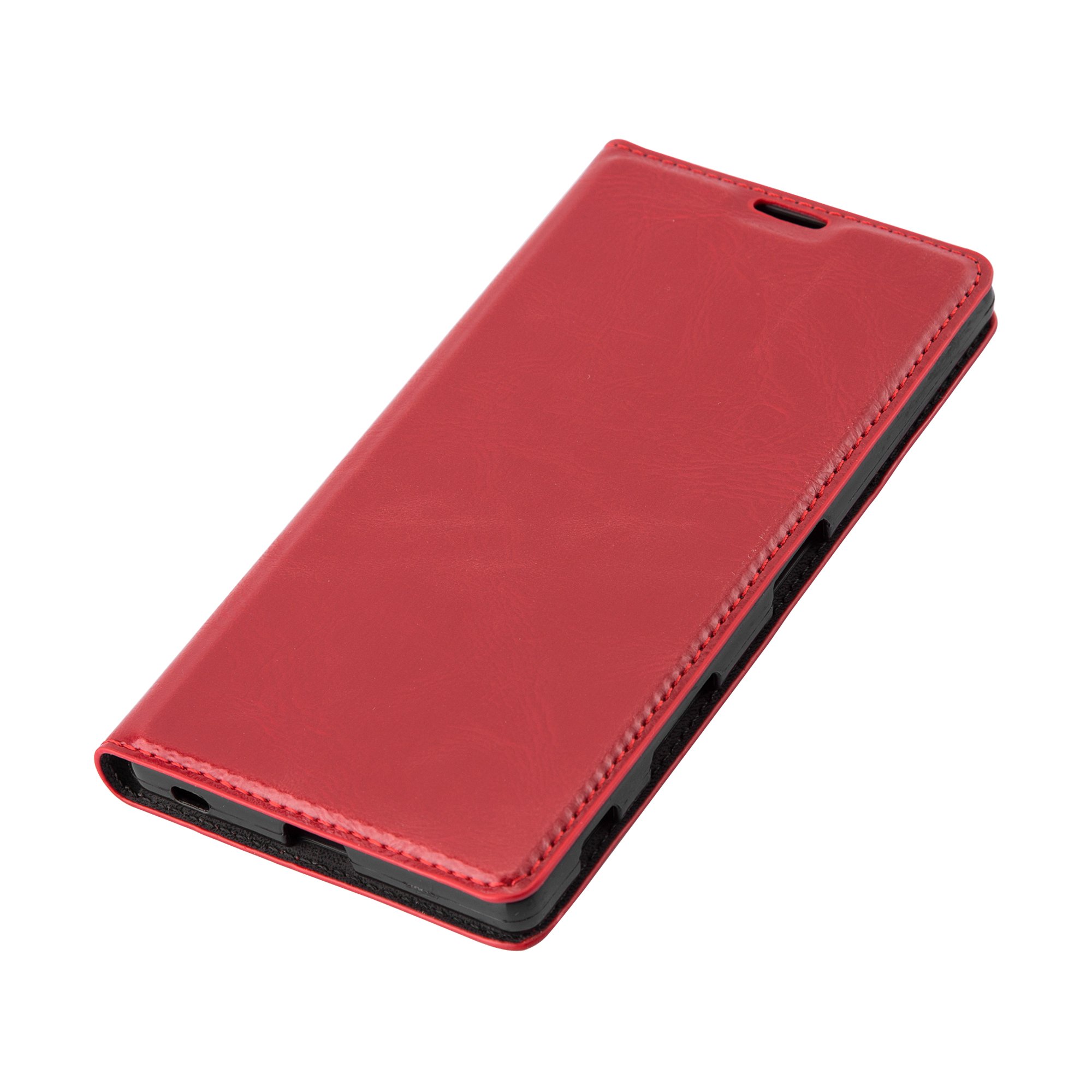 Cadorabo Book Case Compatible with Sony Xperia Z5 Premium in Apple RED - with Magnetic Closure, Stand Function and Card Slot - Wallet Etui Cover Pouch PU Leather Flip