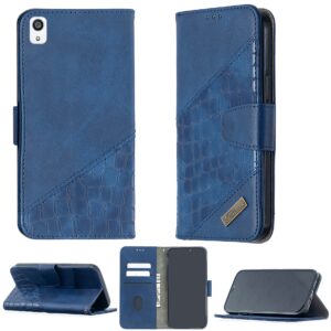 case for sony xperia z5 premium case compatible with sony xperia z5 premium phone case flip stand cover stitching style wallet case blue