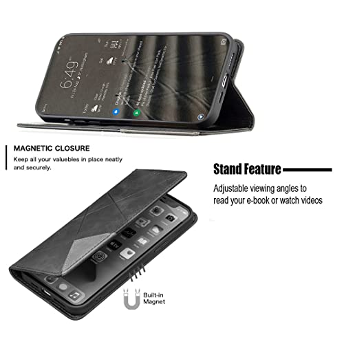 Flip Stand Case Compatible for Vivo Iqoo Z5 Phone Case Cover PU Leather Kickstand Magnetic Wallet Case CPT48