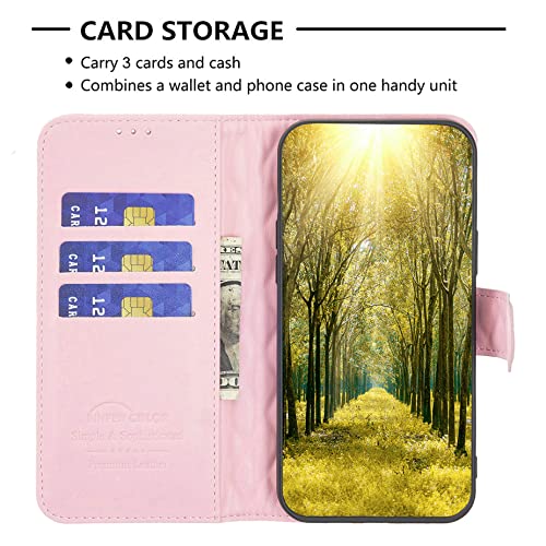 DIWOR Flip Stand Case Compatible for Vivo Iqoo Z5 Phone Case Cover PU Leather Kickstand Magnetic Wallet Case XXF-Fen