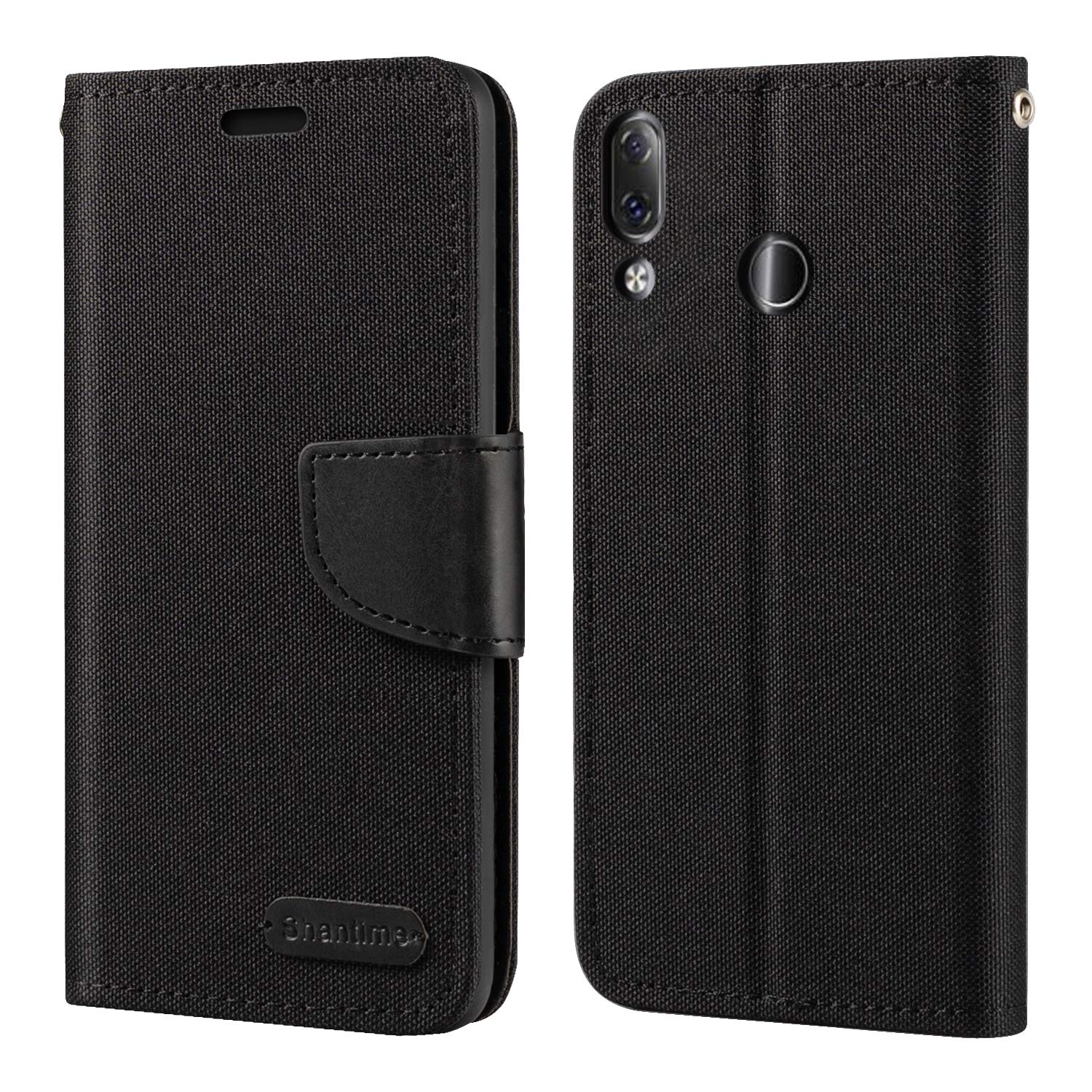 Lenovo Z5 Case, Oxford Leather Wallet Case with Soft TPU Back Cover Magnet Flip Case for Lenovo Z5