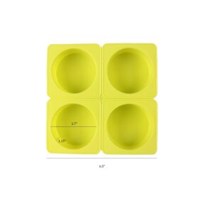 Natural Loofah Soap Making Kit Mold Includes 4pcs 1" Loofah Slices Cuts and Round Silicone Soap Mold