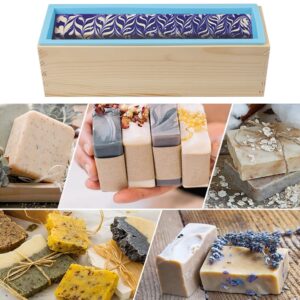 Soap Loaf Box, 42 oz Soap Box for Soap Making with Wooden Boxes, Set of 4, Soap Bar Box Can Be Used for Homemade Soap Produce, Soap Making, Ideal Size and Large Capacity,by GNIEMCKIN