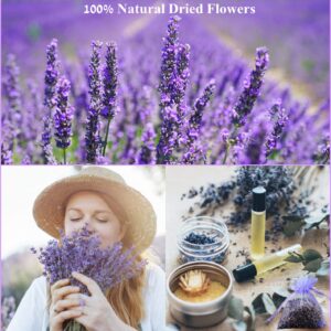 Natural Dried Flowers Kit 10 Bags, Dried Flowers Herbs for Soap Making,Candle, Resin Jewelry, Bath, Dried Flowers Bulk Include Rose Buds,Lavender,Jasmine and More