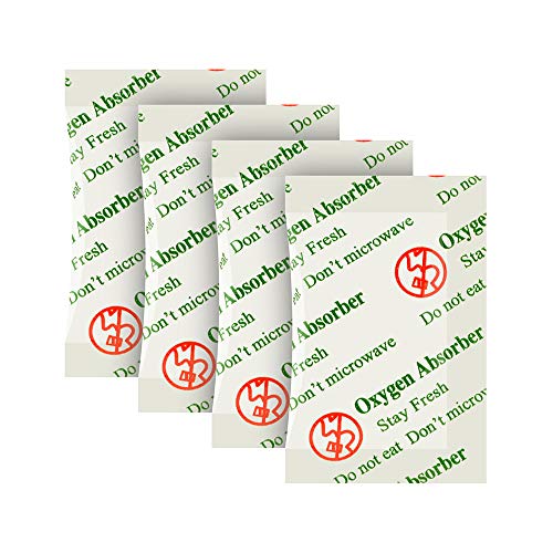 VacYaYa 50CC(200-Pack) Food Grade Oxygen Absorbers Packets for Home Made Jerky and Long Term Food Storage, Stored in Vacuum Bag and 3 times Oxygen Absorption Capacity