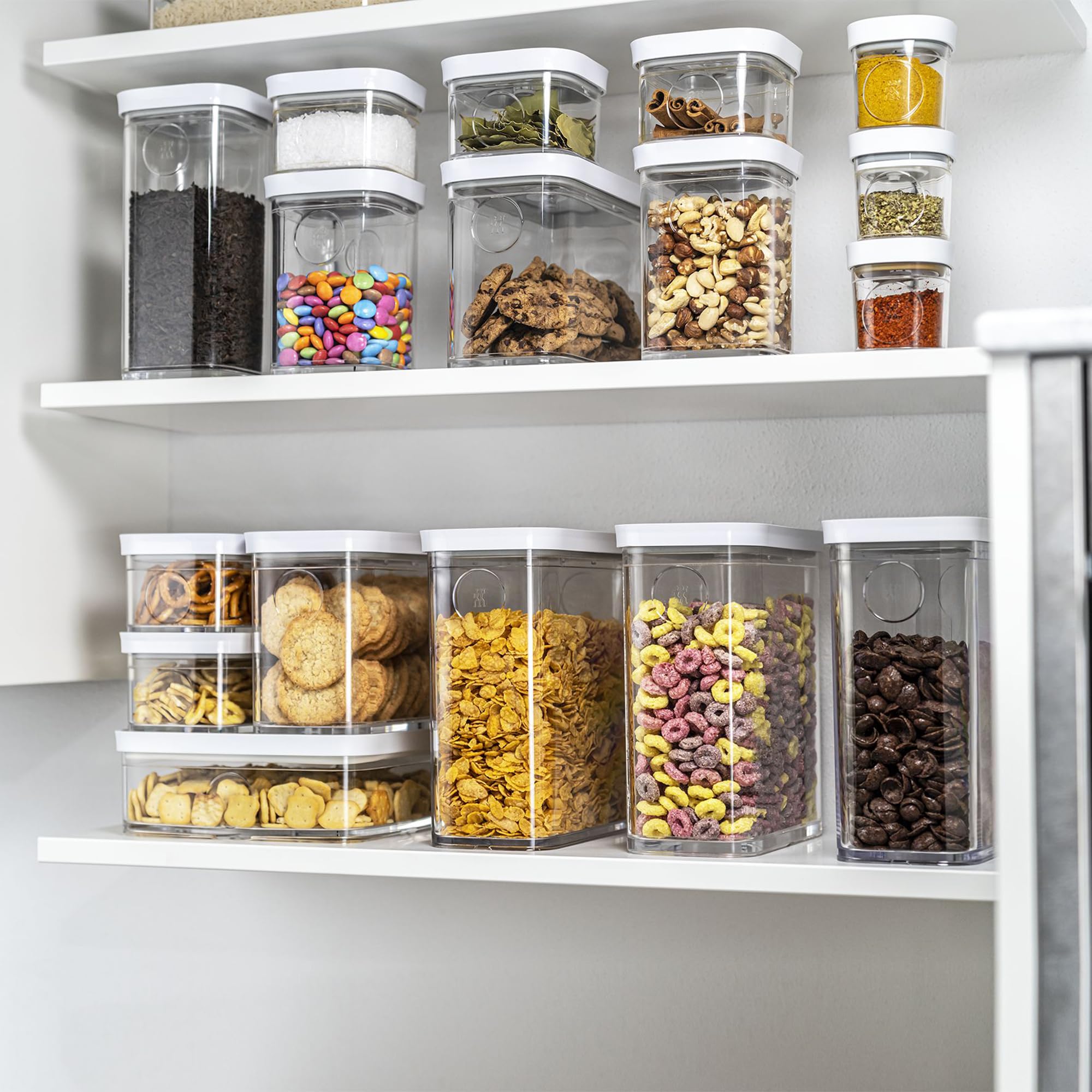 ZWILLING Fresh & Save CUBE Storage Organizer, Large, 1.75-qt, Pantry Organizers and Storage, Plastic, BPA-Free Airtight Dry Food Storage Container for Storing Cookies, Pretzels, Tea Bags and more