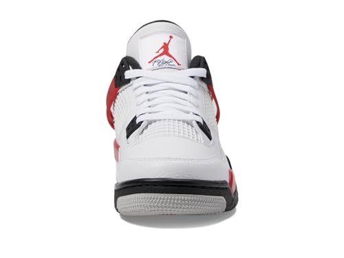 Jordan Boy's Air 4 Retro (Big Kid) White/Fire Red/Black/Neutral Grey 7 Big Kid M