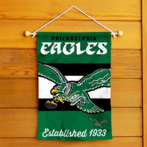 Philadelphia Eagles Retro Vintage Throwback Double Sided Garden Flag