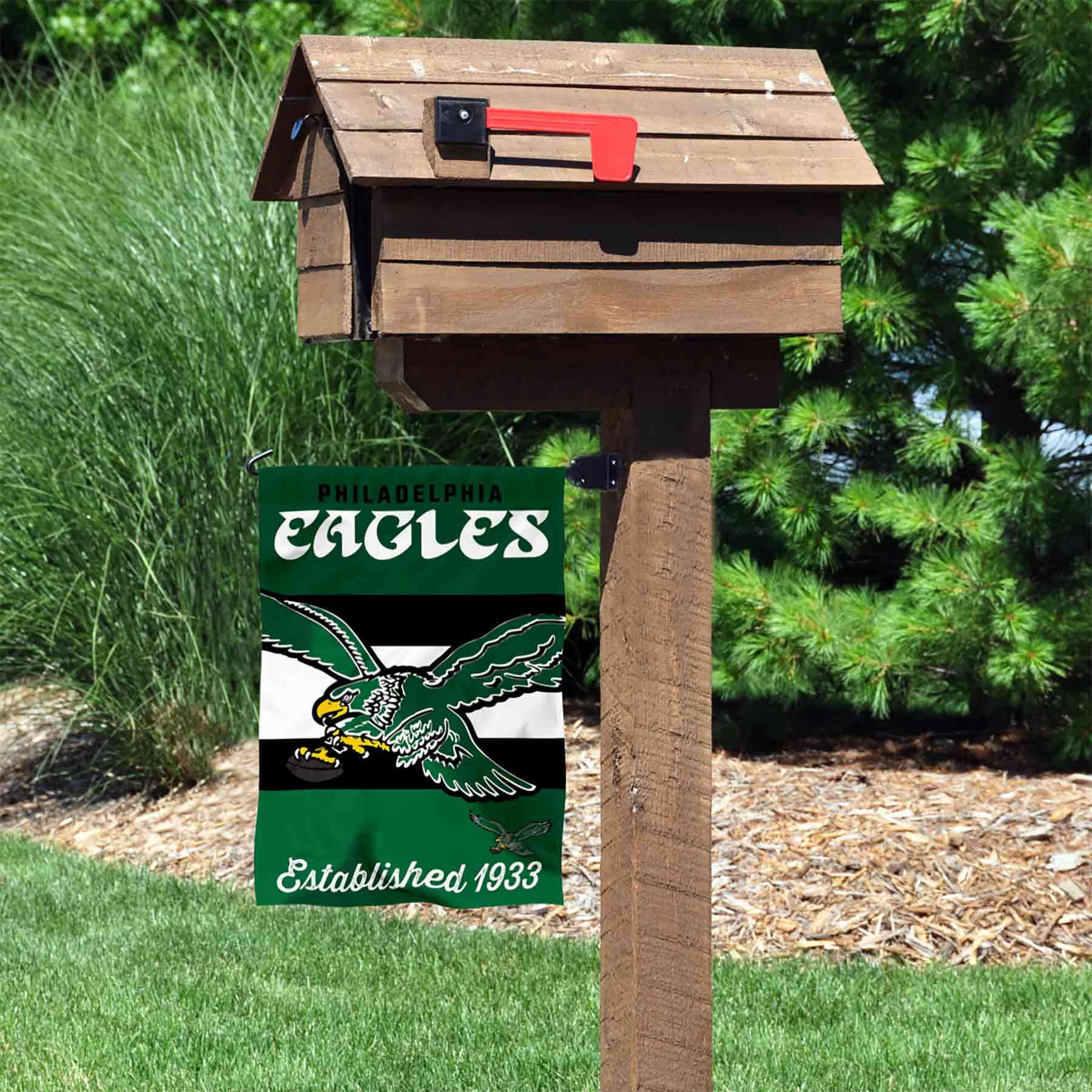 Philadelphia Eagles Retro Vintage Throwback Double Sided Garden Flag