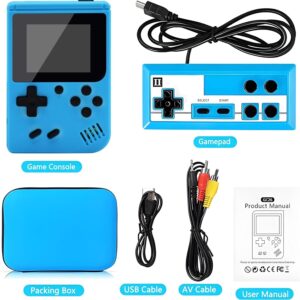 YELLAMI Retro Handheld Game Console with 400 Classical FC Games-3.0 Inches Screen Portable Video Game Consoles with Protective Shell-Handheld Video Games Support for Connecting TV & Two Players