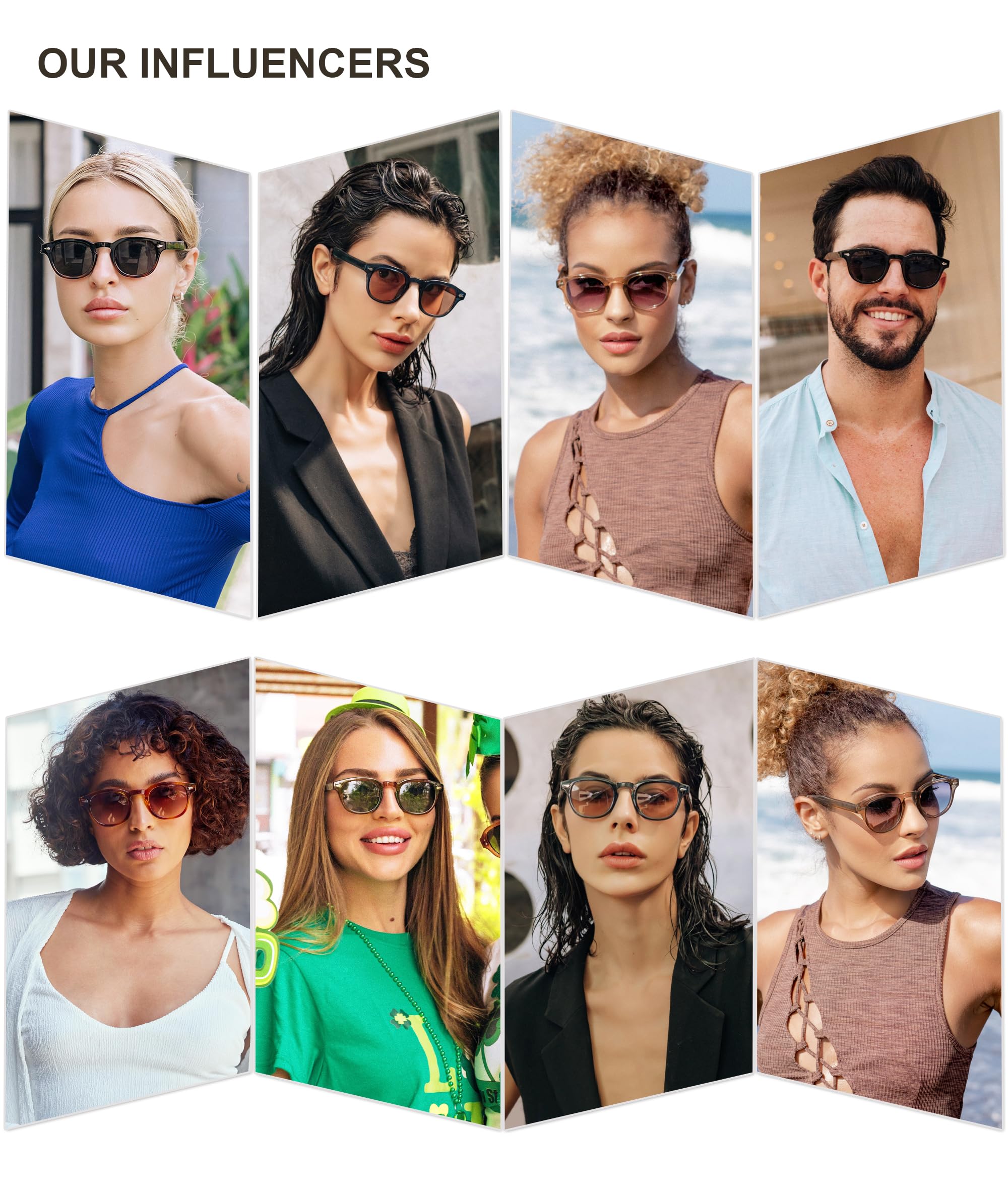 SOJOS Retro Small Round Sunglasses for Men Women Trendy Circle Style UV400 Lenses Unisex Sun Glasses SJ2251, Olive Green Frame/Dark Green Lens