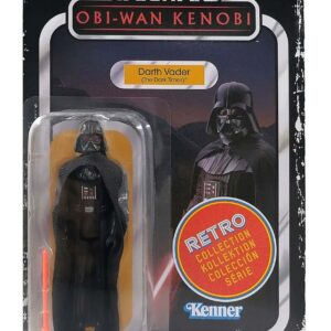 STAR WARS Retro Collection Darth Vader (The Dark Times) Toy 3.75-Inch-Scale OBI-Wan Kenobi Figure, Toys for Kids Ages 4 and Up, Multicolored, F5771