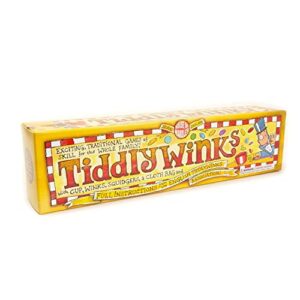 house of marbles tiddlywinks, a traditional family game with 28 multicolored pieces, is a timeless retro classic travel game for kids or adults with a nostalgic educational board game feel