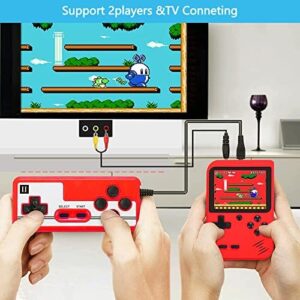 Tlsdosp Retro Handheld Game Console, Portable Retro Video Game Console with 400 Classical FC Games, 3.0-Inch Screen. Storage Bag. 1020mAh Rechargeable Battery Support for Connecting TV and Two Players