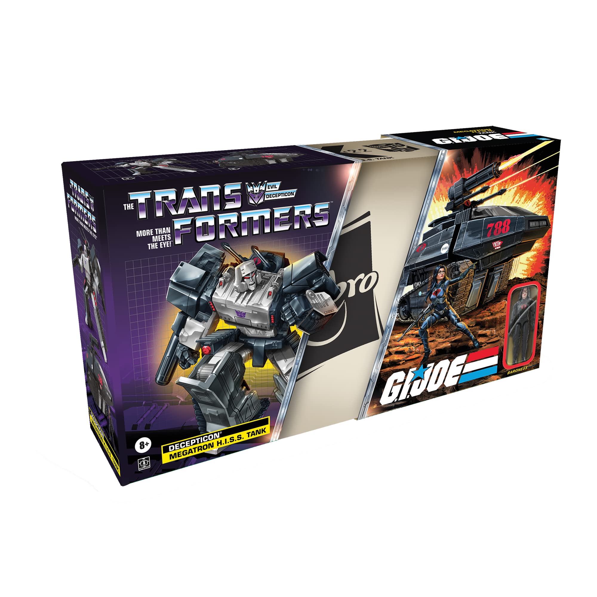 Transformers Generations Collaborative: G.I. Joe Mash-Up, Megatron H.I.S.S. Tank with Cobra Baroness Figure, Ages 8 and Up