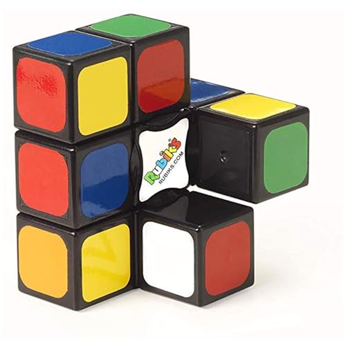 Rubik’s Edge, 3x3x1 Rubik’s Cube for Beginners Single Layer Puzzle Retro Educational Brain Teaser Travel Fidget Toy for Adults & Kids Ages 8+