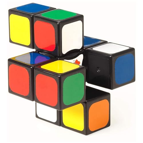 Rubik’s Edge, 3x3x1 Rubik’s Cube for Beginners Single Layer Puzzle Retro Educational Brain Teaser Travel Fidget Toy for Adults & Kids Ages 8+