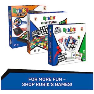 Rubik’s Edge, 3x3x1 Rubik’s Cube for Beginners Single Layer Puzzle Retro Educational Brain Teaser Travel Fidget Toy for Adults & Kids Ages 8+