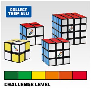 Rubik’s Edge, 3x3x1 Rubik’s Cube for Beginners Single Layer Puzzle Retro Educational Brain Teaser Travel Fidget Toy for Adults & Kids Ages 8+