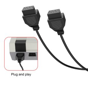 JoFong Classic Retro Controller, Suitable for AV 620, HD 621 HD 821 Classic Game Consoles Plug-and-Play Wired Video Gamepad-9 Pin Plug 2 Packs,620-621 Controller