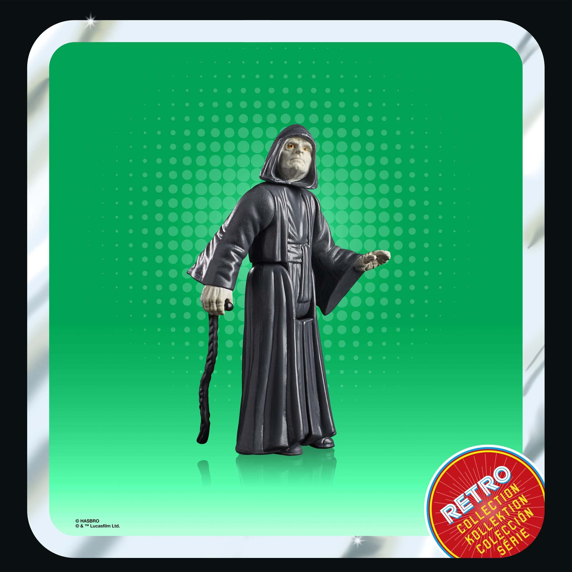 STAR WARS Retro Collection The Emperor, Return of The Jedi 3.75-Inch Collectible Action Figures, Ages 4 and Up