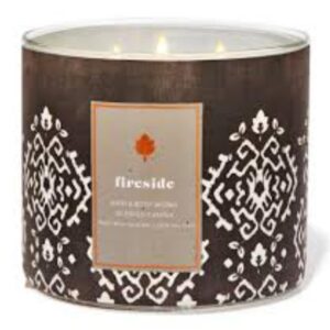 Fireside Candle ~ 3 Wick ~ 2021 ~ White Barn Candle ~ Bath and Body Works