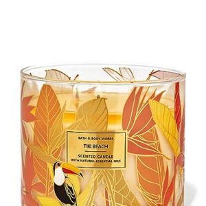 Bath & Body Works, White Barn 3-Wick Candle w/Essential Oils - 14.5 oz - New Core Scents! (Tiki Beach)