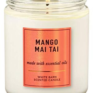 White Barn Bath and Body Works Mango MAI TAI 1-Wick Candle 7 oz