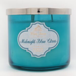 Bath & Body Works White Barn 3-Wick Candle in Midnight Blue Citrus