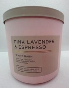 pink lavender & espresso 3 wick 14.5 ounce scented candle