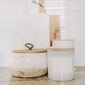 Sand + Fog Scented Candles - Vanilla Tobacco - Additional Scents and Sizes - 3 Wicks 100% Cotton Lead-Free - Luxury Air Freshening Jar Candles - Perfect Home Decor - 21 oz