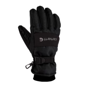 carhartt men's wp waterproof insulated glove, black, xx-large