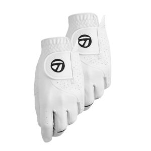 taylormade stratus tech glove 2-pack (white, left hand, xx-large), white(xx-large, worn on left hand)