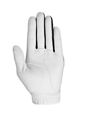 Callaway Golf Weather Spann Glove (Worn on Left Hand, Standard 2019, Medium/Large, White (2-pack))