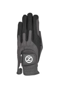 zero friction women's storm all weather golf gloves, one size, black, pair