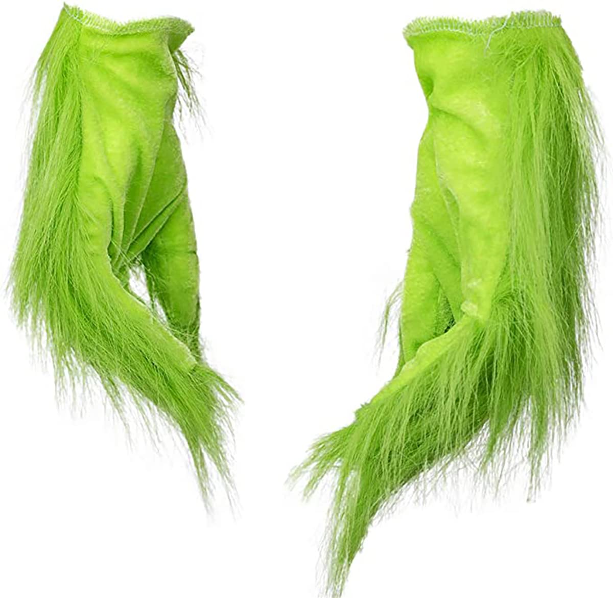 WPOYM Green Fluffy Plush Gloves. Christmas Monster Gloves. Halloween Cosplay Costume Accessories. Adult Child Christmas Cosplay Gloves(Gloves version)